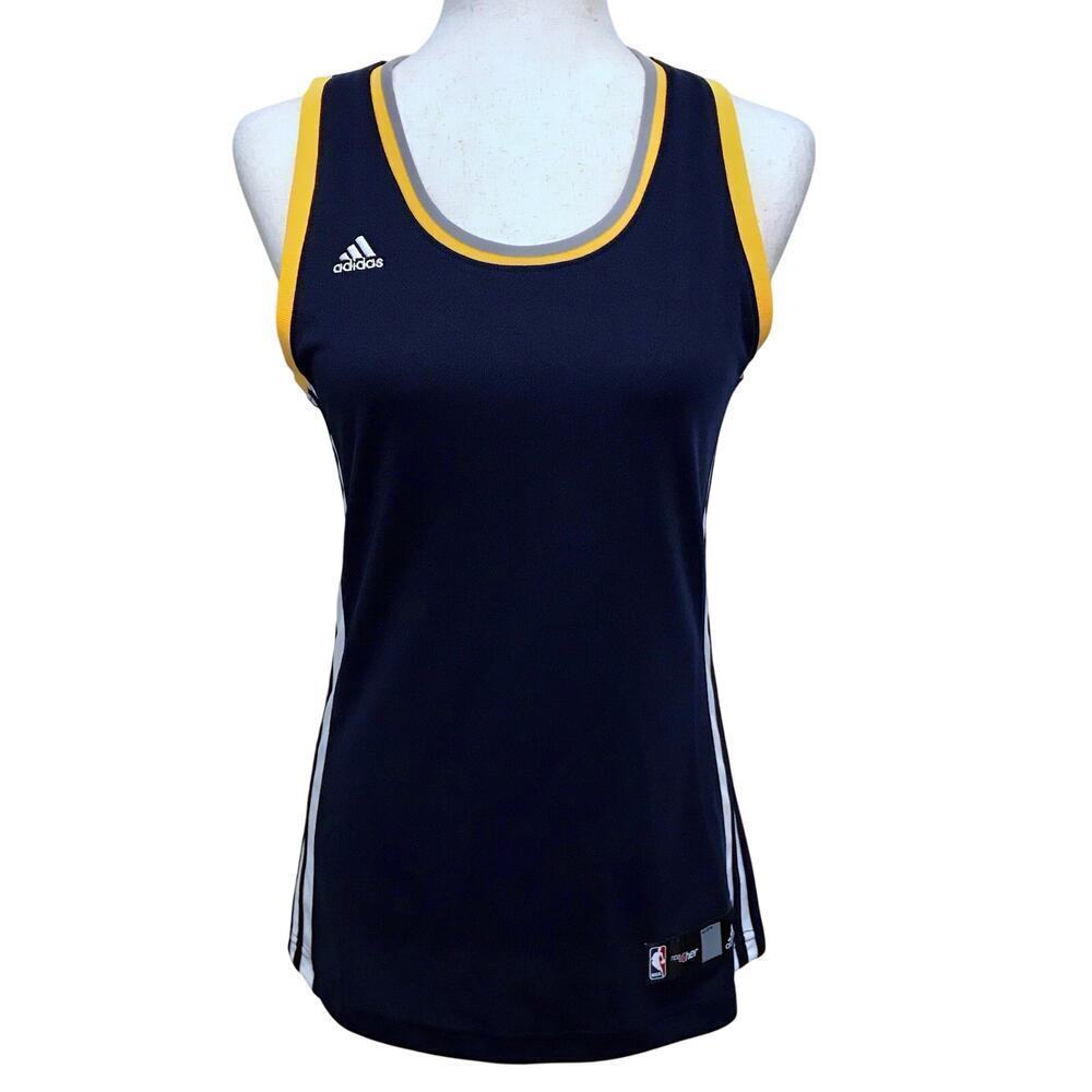Adidas NWOT NBA Navy, White, Yellow and Grey Jersey Women S